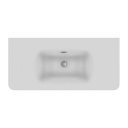 Plum&clay Isla Ribbed Fluted White 2 Drawer Freestanding Bathroom Vanity Unit & White Basin Set (W)1000mm - thumbnail 3