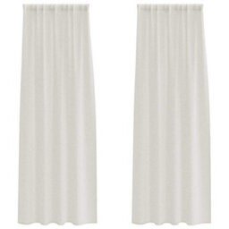 Walplus Curtains With Curtains 2 Pcs Cream Polyester - thumbnail 2