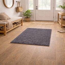 Uetian Grey Shaggy Rug Small Soft Accent Rug (60X110 Cm) - thumbnail 1
