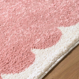Livabliss Fossay Shaggy-Washable Pink Ivory Modern High Pile Living Bedroom Rug 200 X 275 Cm Easy Care, Non Shedding - thumbnail 3