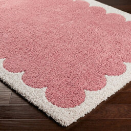 Livabliss Fossay Shaggy-Washable Pink Ivory Modern High Pile Living Bedroom Rug 200 X 275 Cm Easy Care, Non Shedding - thumbnail 6