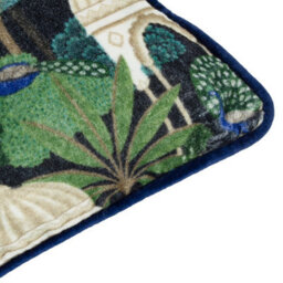 Wylder Serenity Printed Velvet Feather Rich Cushion - thumbnail 5