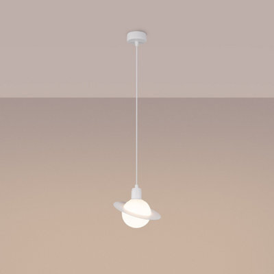 Luminosa Lighting Luminosa Hyperion Decorative Dome Pendant Ceiling Light White - image 1