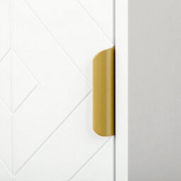 Wyld Haus Kacoel Tall Narrow Bathroom Cabinet - White With Gold-Tone Base, Adjustable Shelves, Double Doors (L30 X D30 X H170.7Cm) - thumbnail 9