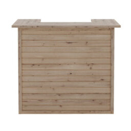 Garden Cocktail Bar Rustic Pine Wooden Home Bar Table Pub Counter Reception Desk - thumbnail 5