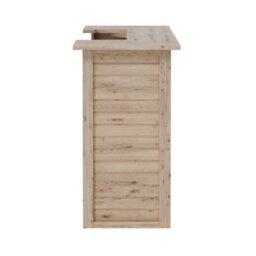 Garden Cocktail Bar Rustic Pine Wooden Home Bar Table Pub Counter Reception Desk - thumbnail 6