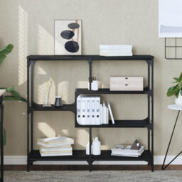 Berkfield Console Table Black 103X32X95 Cm Engineered Wood - thumbnail 1