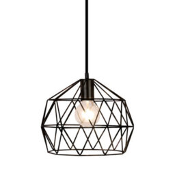 Bubly Bathrooms Colorado Black Geometric Pendant Light - Ip44 Bathroom Rated & Adjustable Flex - thumbnail 1