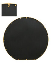Mirroroutlet The Circulus Gold Framed Flat Bottom Circular Garden Wall Mirror 126Cm X 120Cm - thumbnail 6