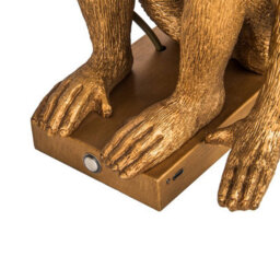 Edit Conor Usb Rechargeable Led Monkey Table Lamp Gold - thumbnail 3