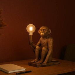 Edit Conor Usb Rechargeable Led Monkey Table Lamp Gold - thumbnail 1