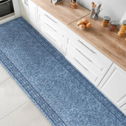 Floordirekt Primaverum Needle Felt Kitchen Runner Mat Non Slip Gel Back Cushioned Hallway Indoor Steel Blue 66 X 300 Cm - thumbnail 2
