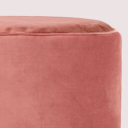 icon Natalia Velvet Adults Bean Bag Armchair And Pouffe, Ready Filled Large Beanbag And Footstool Dusk Pink - thumbnail 7