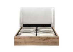 Birlea Double Ottoman Bed Frame White Wooden Boucle Halfden 4Ft 6 135Cm - thumbnail 7
