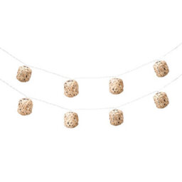 Valuelights 10 X Battery Operated Outdoor Rattan Wicker Ball Garden String Lights - thumbnail 2
