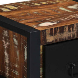 Berkfield Bedside Cabinets 2 Pcs Multicolour 40X35X25 Cm Solid Wood Reclaimed - thumbnail 9