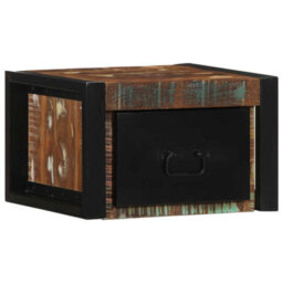 Berkfield Bedside Cabinets 2 Pcs Multicolour 40X35X25 Cm Solid Wood Reclaimed - thumbnail 4