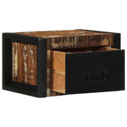 Berkfield Bedside Cabinets 2 Pcs Multicolour 40X35X25 Cm Solid Wood Reclaimed - thumbnail 3