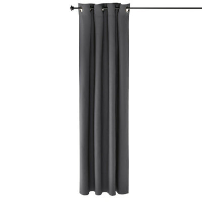 Walplus Furinno Collins Blackout Curtain 52X84 In. 1 Panel, Dark Grey - image 1