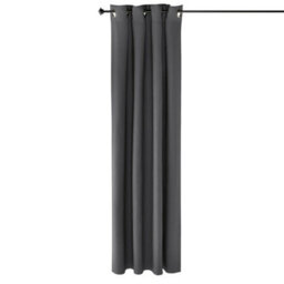 Walplus Furinno Collins Blackout Curtain 52X84 In. 1 Panel, Dark Grey - thumbnail 1