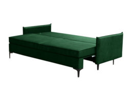 Leon M 3 Seater Sofa Bed With Storage Cushions Upholstered Back 216 Cm Sleeping Area 200 140 Cm Dusty Pink - thumbnail 3