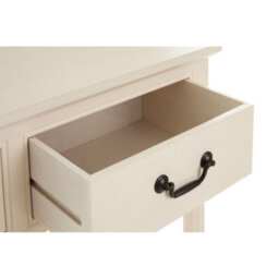 Orsina Pearl White Console Table For Hallway, Pine Wood  Wood Table For Home Décor With 3 Drawers - thumbnail 9