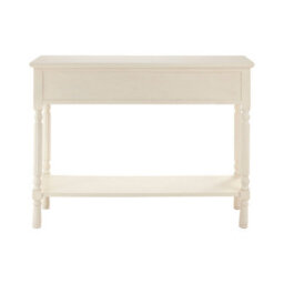 Orsina Pearl White Console Table For Hallway, Pine Wood  Wood Table For Home Décor With 3 Drawers - thumbnail 4