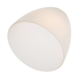 Happy Homewares Stylish Pair Of Frosted White Glass Shades With Classic Shape For E14 And E27 - thumbnail 5