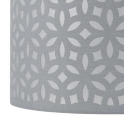 Set Of 2 Grey Laser Cut 30Cm Easy Fit Ceiling Light Shade Pendant Lightshades - thumbnail 5