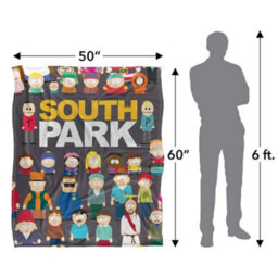 South Park Full Cast Silky Supersoft Blanket Grey/multicoloured (One Size) - thumbnail 5