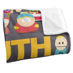 South Park Full Cast Silky Supersoft Blanket Grey/multicoloured (One Size) - thumbnail 3