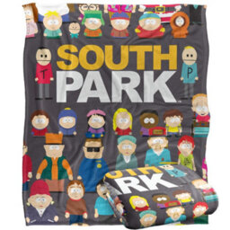 South Park Full Cast Silky Supersoft Blanket Grey/multicoloured (One Size) - thumbnail 2