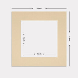 Ak Frames 6X6 Ivory Picture Mounts To Fit 4X4 Aperture Size - Mount Board Only (No Frame Included) - thumbnail 3