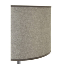 Orsina Elegant Grey Waffle Effect Shade Floor Lamp, Sturdy And Sleek Bedroom Lamp, Versatile Livingroom Lamp - thumbnail 5
