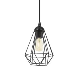 GoodHome Smertrio Matt Black 3 Lamp Pendant Ceiling Light, (Dia)175mm - thumbnail 4