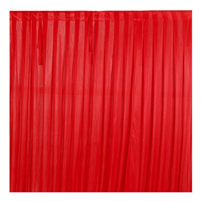 Neel Blue 3X3 M Ice Silk Backdrop Curtain Photography Scenery For Christmas Events Decor, Red - image 1