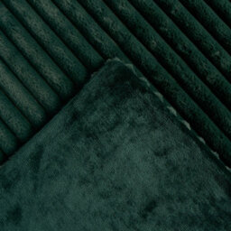 Ohs Faux Fur Ribbed Fleece Throw Blanket Winter Warm Supersoft - 150 X 200Cm - Green - thumbnail 5