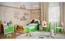 Kidsaw Gruffalo Sling Bookcase, Green, Cream, Childs - thumbnail 4