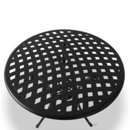 Centurion Supports Oshowa Garden And Patio Table And 4 Large Chairs Bistro Set - Black With Green Cushions - thumbnail 3