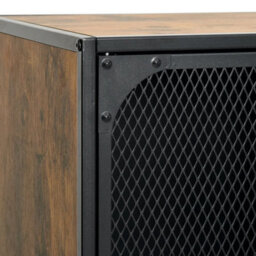 Walplus Tv Cabinet Rustic Brown 105X36X47 Cm Metal And Mdf - thumbnail 8