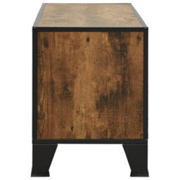 Walplus Tv Cabinet Rustic Brown 105X36X47 Cm Metal And Mdf - thumbnail 4