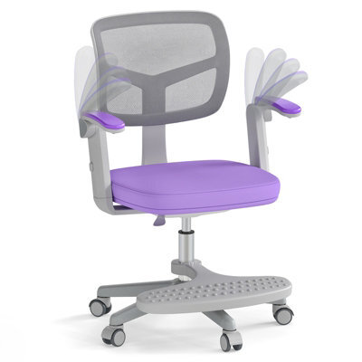 Gainoom Kids Purple Desk Chair Children Study Chair W/ Adjustable Height - image 1