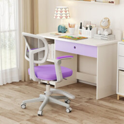 Gainoom Kids Purple Desk Chair Children Study Chair W/ Adjustable Height - thumbnail 4