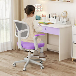 Gainoom Kids Purple Desk Chair Children Study Chair W/ Adjustable Height - thumbnail 6