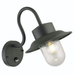 First Choice Lighting Set Of 2 Montford - Black Motion Sensor Outdoor Wall Lights - thumbnail 3