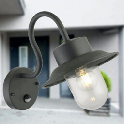 First Choice Lighting Set Of 2 Montford - Black Motion Sensor Outdoor Wall Lights - thumbnail 6