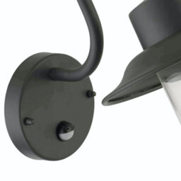 First Choice Lighting Set Of 2 Montford - Black Motion Sensor Outdoor Wall Lights - thumbnail 4