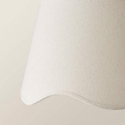 Valuelights Mabel Large Natural Scallop Edge Linen Lamp Shade And Bulb (D)45Cm - thumbnail 5