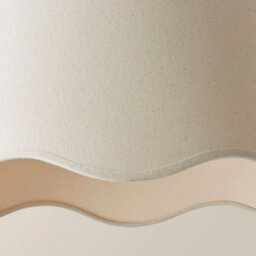 Valuelights Mabel Large Natural Scallop Edge Linen Lamp Shade And Bulb (D)45Cm - thumbnail 6