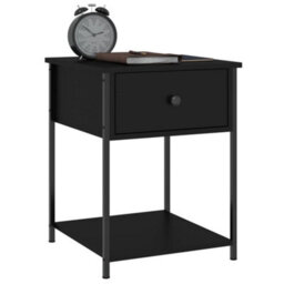 Berkfield Elegant Bedside Tables 2 Pcs Black 44X45X58 Cm Engineered Wood - thumbnail 4